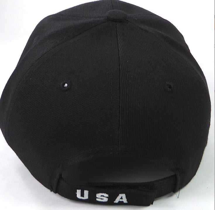 Flying Eagle & American Flag Shadow Hat (Black, White, Red, Camo