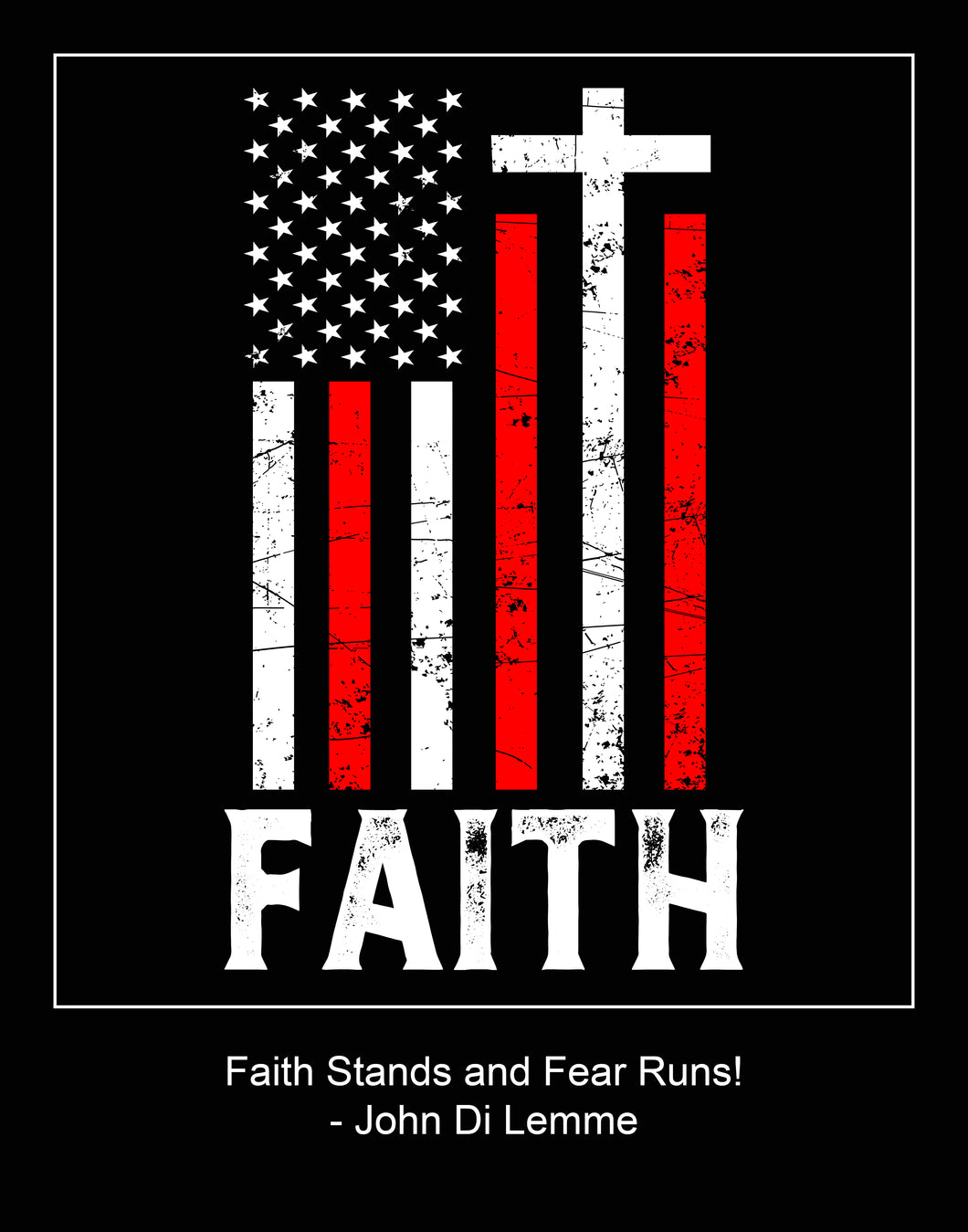 Faith Poster with Quote by John Di Lemme
