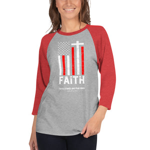 FAITH Unisex 3/4 sleeve raglan shirt