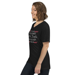 We The People Fight Back Event Short Sleeve V-Neck T-Shirt