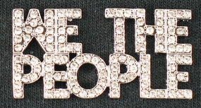 WE THE PEOPLE Crystal Pin